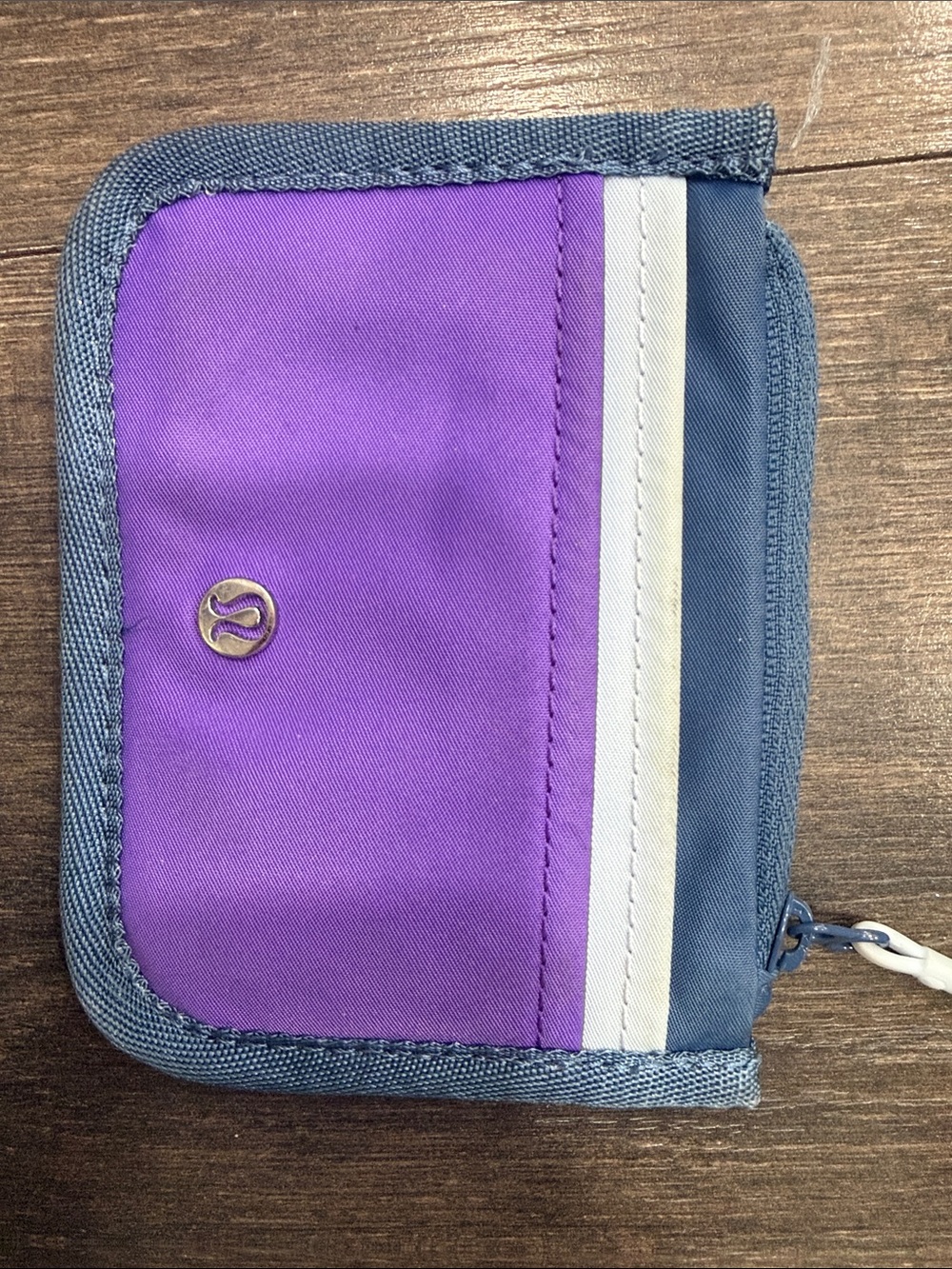 lululemon athletica Purple and Blue Zip Card Wallet